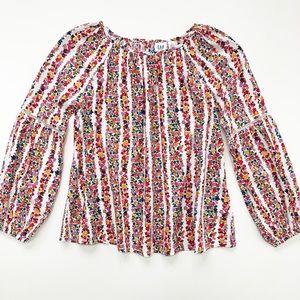Gap Kids Bohemian Floral Peasant Top Girl’s S 6/7